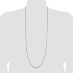 Sterling Silver 2.3mm Solid Rope Chain