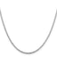 Sterling Silver Rhodium-plated 2.3mm Solid Rope Chain