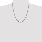 Sterling Silver 2.5mm Solid Rope Chain