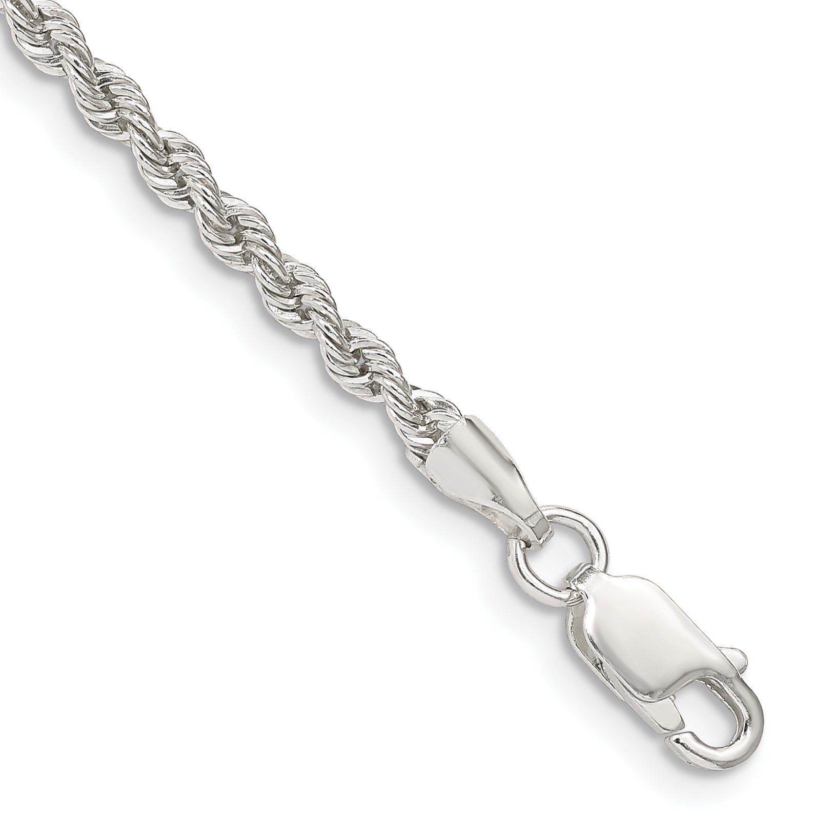 Sterling Silver Rope Chain Bracelet 2.5mm Main image
