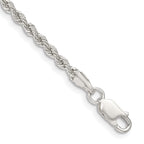 Sterling Silver Rope Chain Bracelet 2.5mm