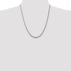 Sterling Silver Rope Chain Necklace 3mm