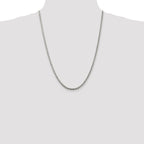 Sterling Silver 3mm Solid Rope Chain