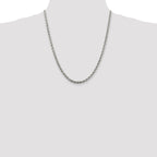 Sterling Silver 4.3mm Solid Rope Chain