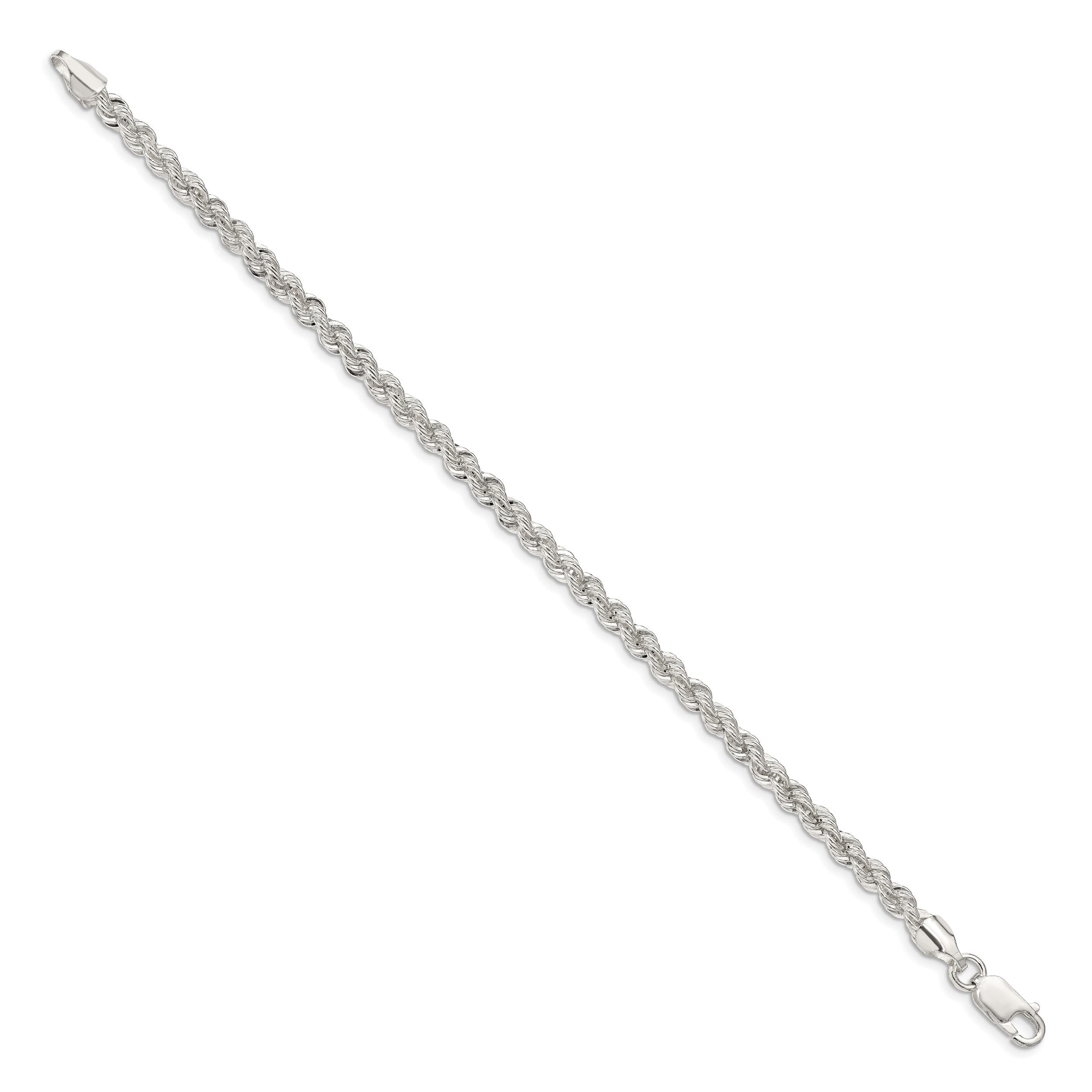 Sterling Silver 4.3mm Solid Rope Chain Secondary image