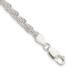Sterling Silver 4.5mm Solid Rope Chain