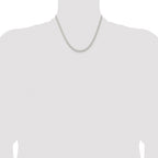 Sterling Silver Rhodium-plated 4.5mm Solid Rope Chain