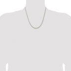 Sterling Silver Rhodium-plated 4.5mm Solid Rope Chain