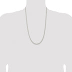Sterling Silver Rhodium-plated 4.5mm Solid Rope Chain