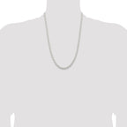 Sterling Silver 5mm Solid Rope Chain