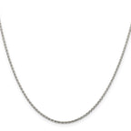 Sterling Silver 1.5mm Diamond-Cut Spiga Chain With Extension ext.