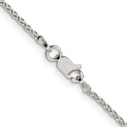 Sterling Silver 1.5mm Diamond-Cut Spiga Chain