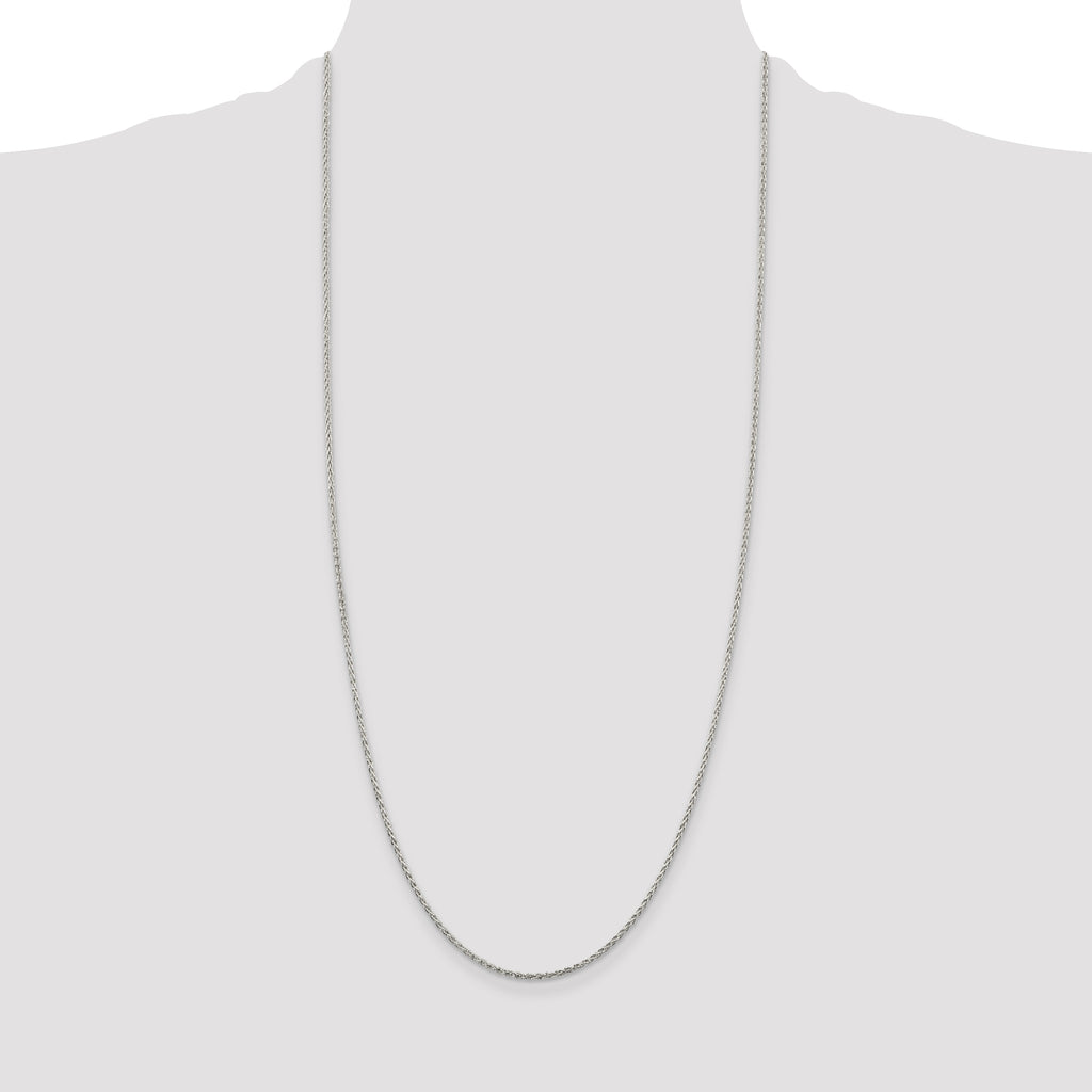 Sterling Silver 1.5mm Diamond-Cut Spiga Chain