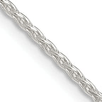 Sterling Silver 1.5mm Diamond-Cut Spiga Chain With Extension ext.
