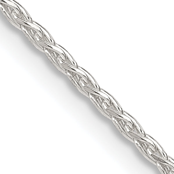 Sterling Silver 1.5mm Diamond-Cut Spiga Chain With Extension ext.