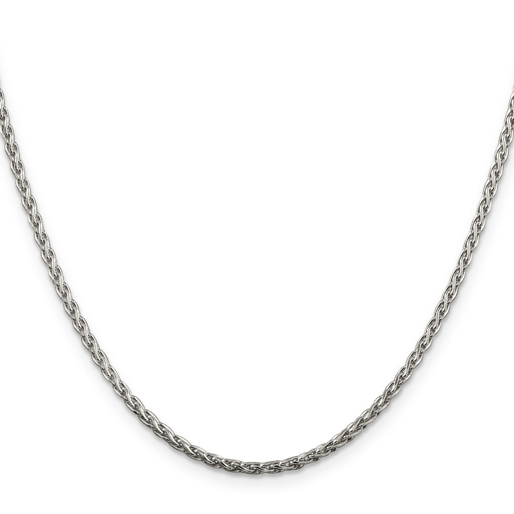 Sterling Silver 2mm Diamond-Cut Spiga Chain
