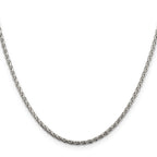 Sterling Silver 2mm Diamond-Cut Spiga Chain