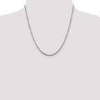 Sterling Silver 2mm Diamond-Cut Spiga Chain