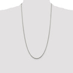 Sterling Silver 2mm Diamond-Cut Spiga Chain