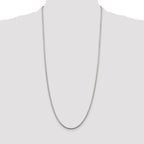 Sterling Silver 2mm Diamond-Cut Spiga Chain