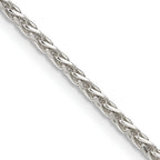 Sterling Silver 2mm Diamond-Cut Spiga Chain