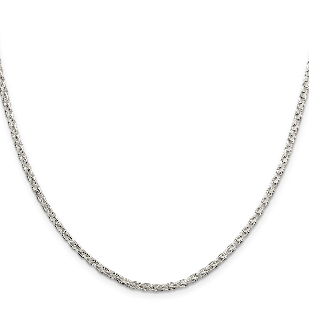 Sterling Silver 2.75mm Diamond-Cut Spiga Chain