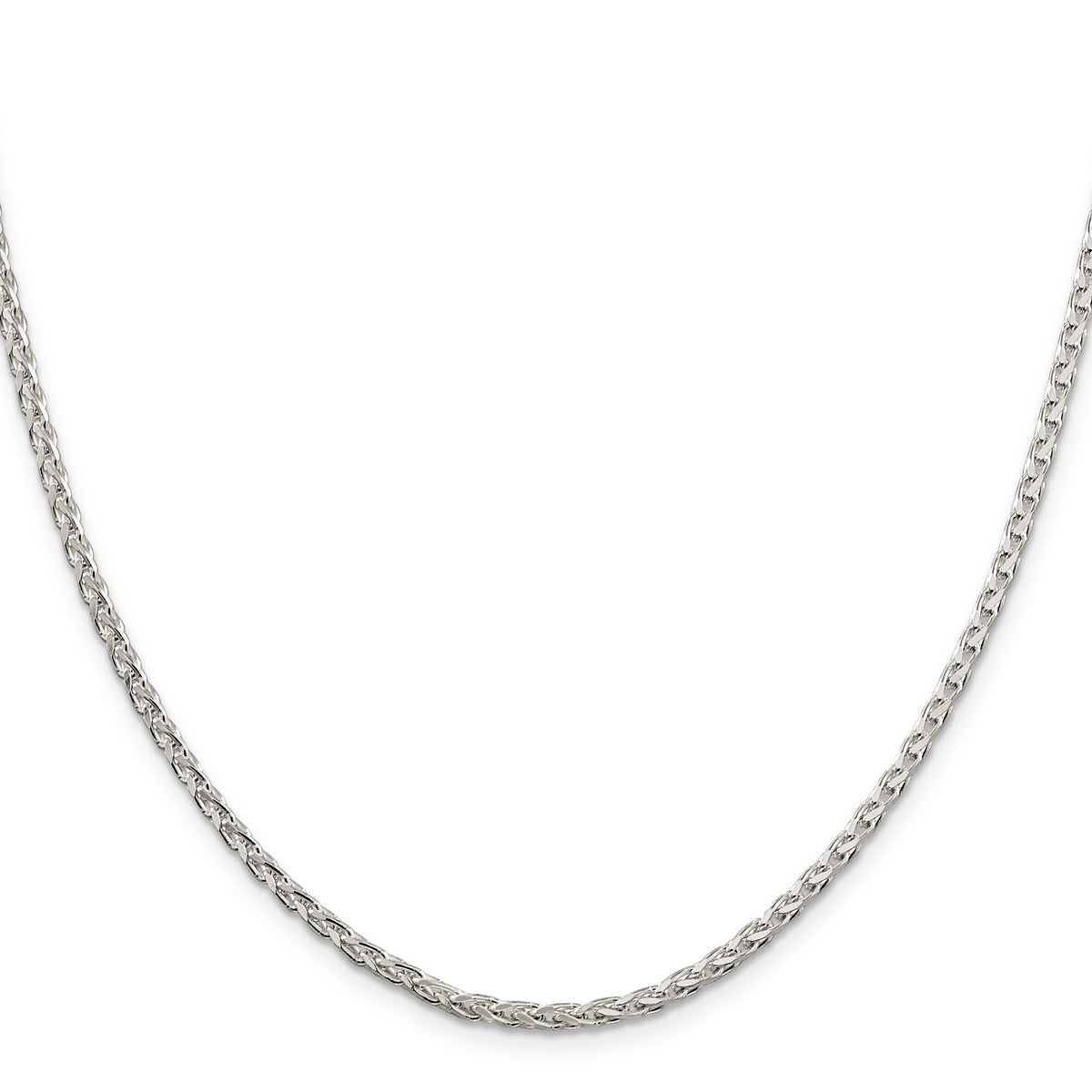Sterling Silver 2.75mm Diamond-cut Spiga Chain