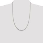 Sterling Silver 2.75mm Diamond-Cut Spiga Chain