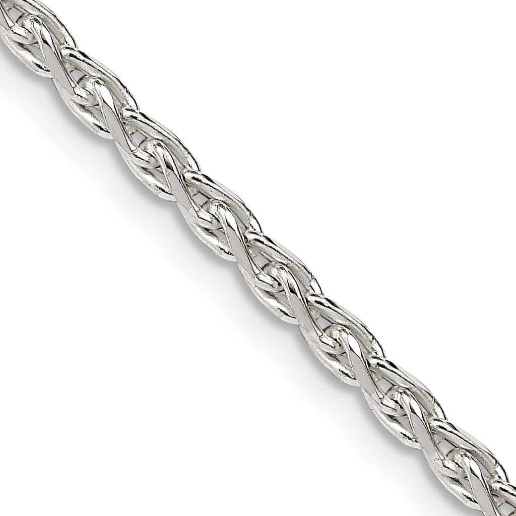 Sterling Silver 2.75mm Diamond-Cut Spiga Chain