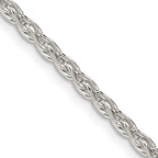 Sterling Silver Diamond-Cut Wheat Chain Necklace 2.75mm