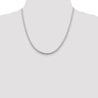 Sterling Silver 3.5mm Diamond-Cut Spiga Chain
