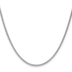 Sterling Silver 2.1mm Diamond-cut Square Spiga Chain