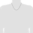 Sterling Silver 2.1mm Diamond-cut Square Spiga Chain