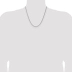 Sterling Silver 2.1mm Diamond-cut Square Spiga Chain