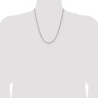 Sterling Silver 2.1mm Diamond-cut Square Spiga Chain