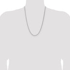 Sterling Silver 2.1mm Diamond-cut Square Spiga Chain
