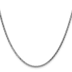 Sterling Silver Diamond-Cut Wheat Chain Necklace 2.5mm