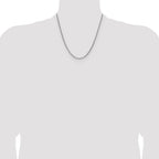 Sterling Silver 2.5mm Diamond-cut Square Spiga Chain