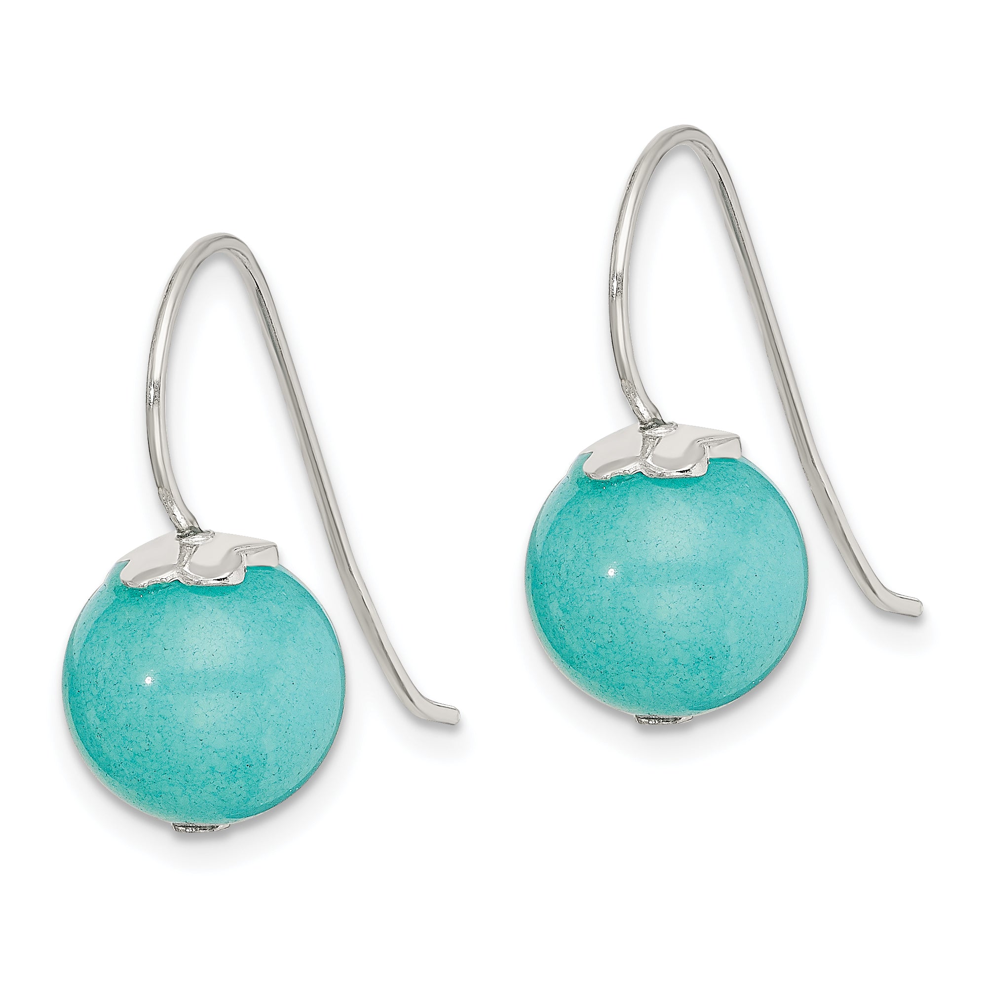 Blue Quartz Dangle Earrings in Sterling Silver Secondary image