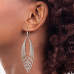 Fancy Shepherd Hook Dangle Earrings in Sterling Silver - Sophia Jewelers