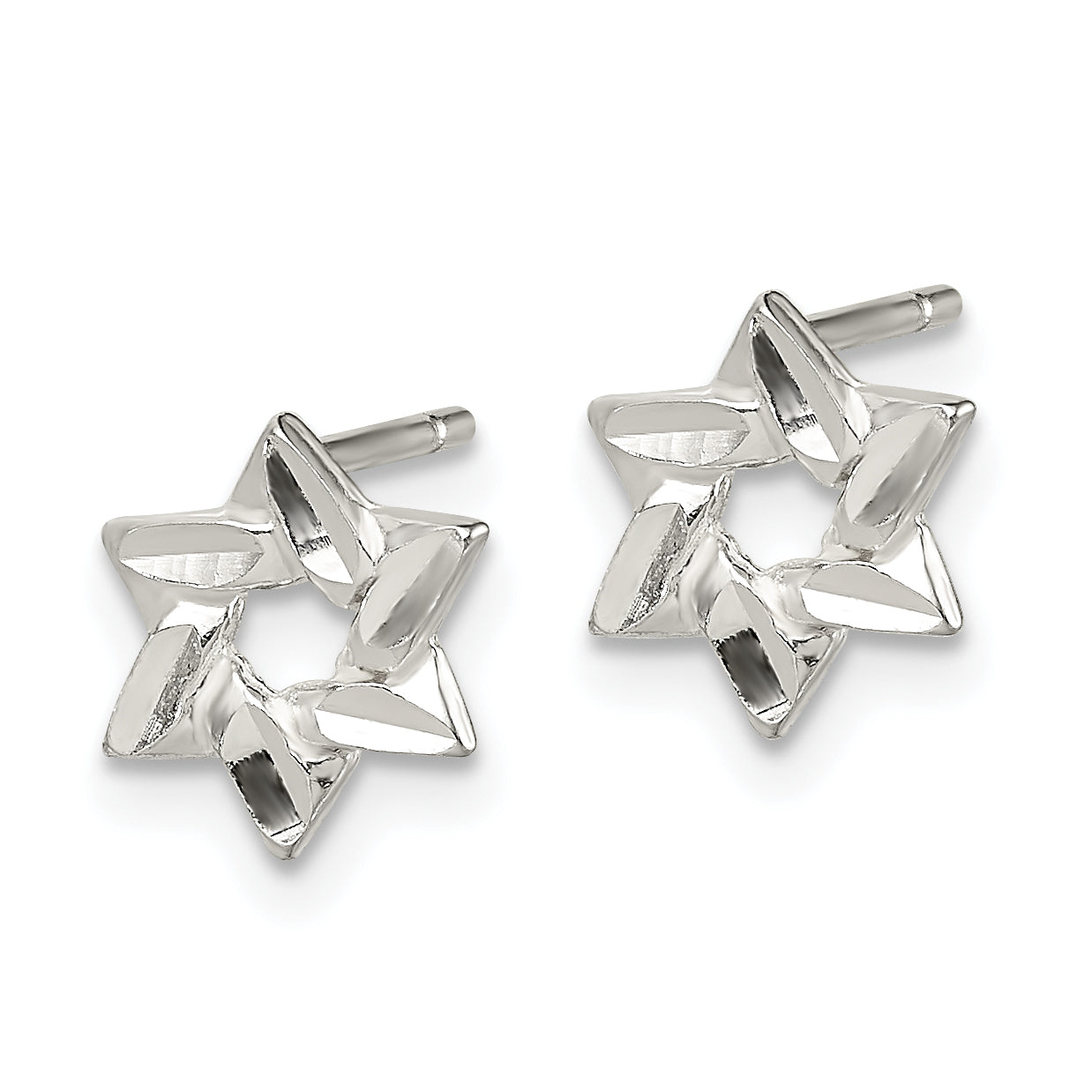 Sterling Silver Star Earrings Secondary image