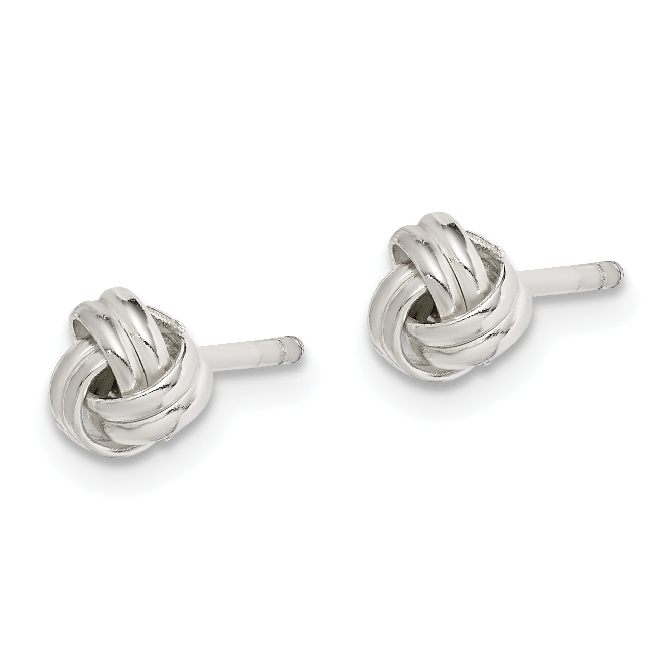 Sterling Silver Knot Post Earrings Secondary image