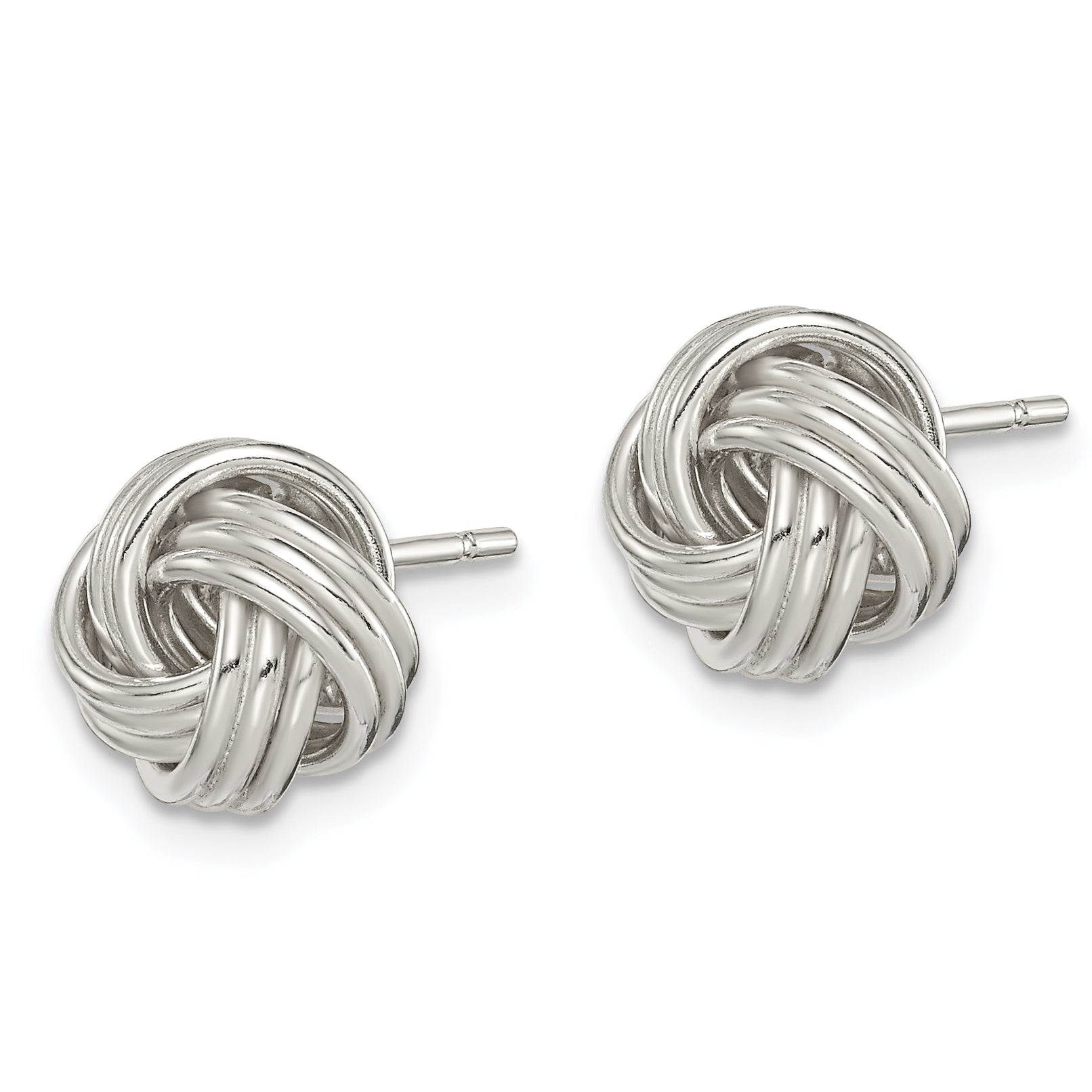 Sterling Silver Love Knot Post Earrings Secondary image