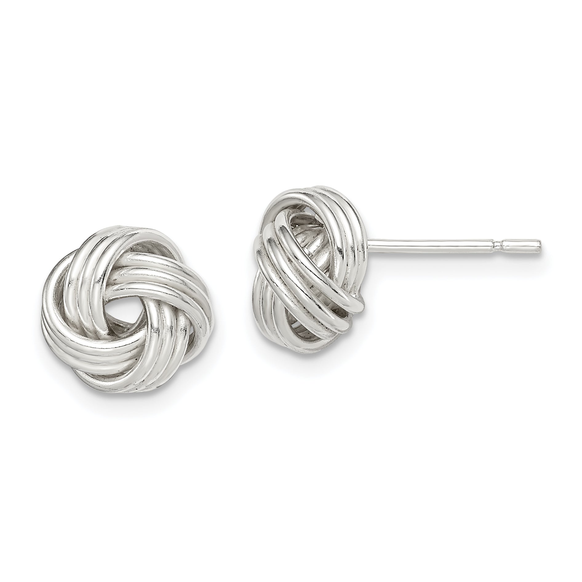 Sterling Silver Love Knot Post Earrings Main image