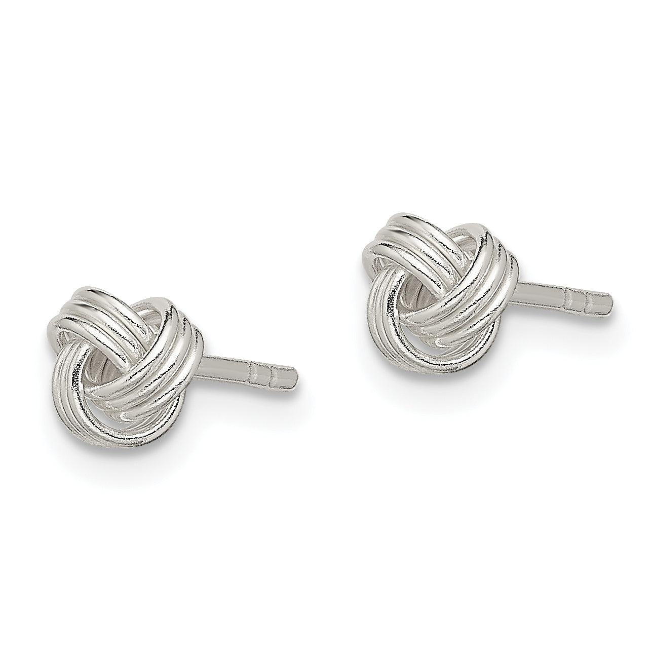 Sterling Silver Love Knot Post Earrings Secondary image