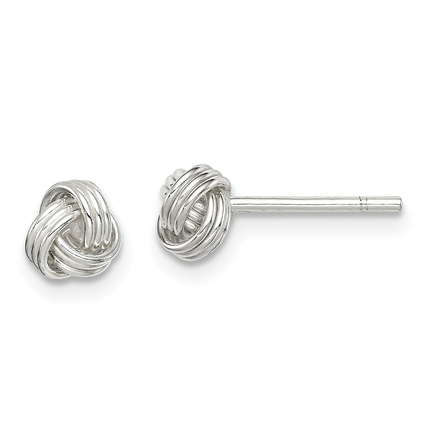Sterling Silver Love Knot Post Earrings Main image