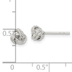 Sterling Silver Love Knot Post Earrings