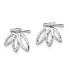 Sterling Silver Rhodium Plated Earrings