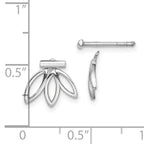 Sterling Silver Rhodium Plated Earrings