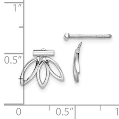 Sterling Silver Rhodium Plated Earrings